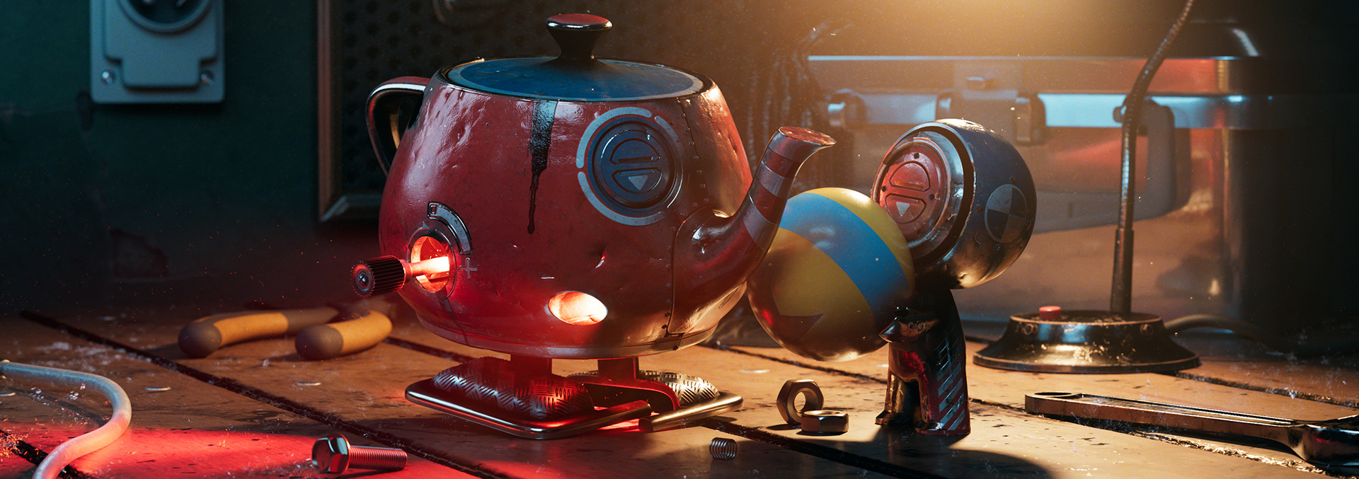 pixar renderman teapot